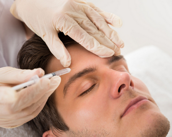 men's facial treatment for men, injections,